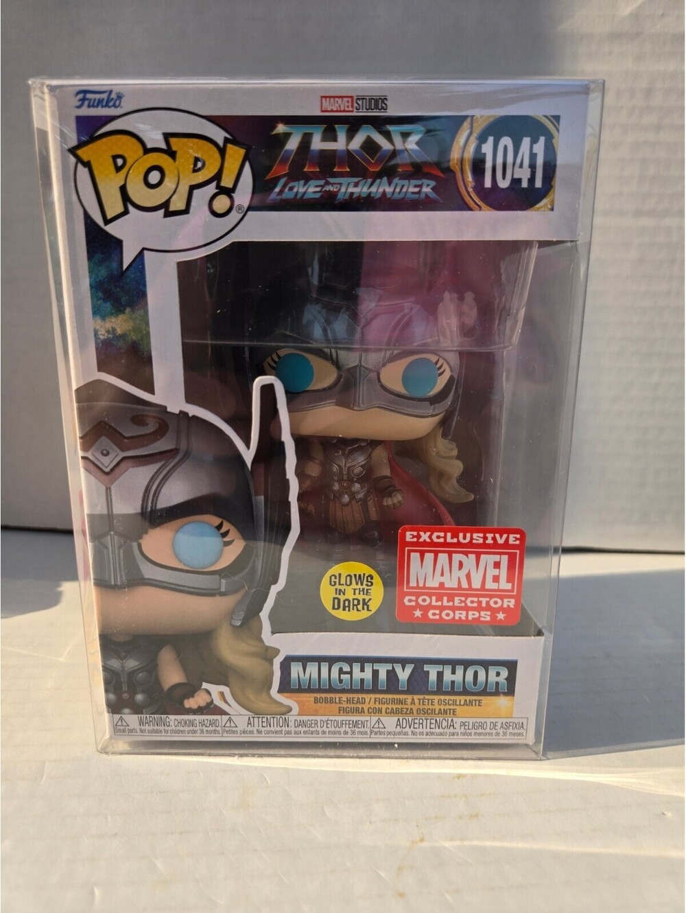 Funko Pop! Thor: Love and Thunder Mighty Thor #1041 Glow Dark Corpse Exclusive